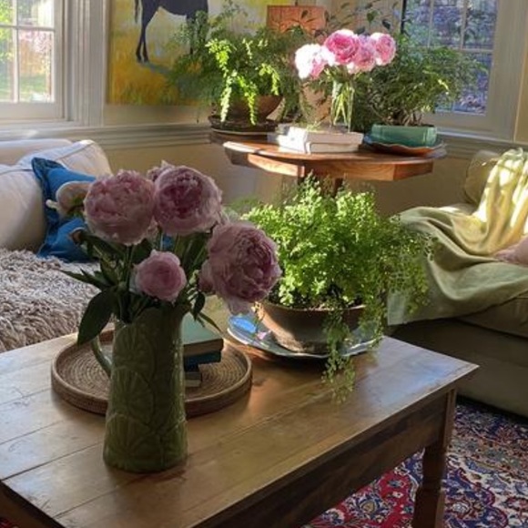 Large Anthropologie Lily pad pitcher - Picture 7 of 9